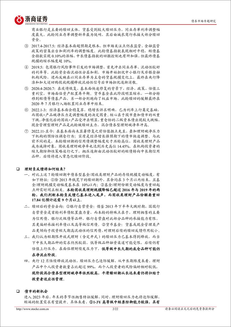 《机构行为专题研究：2012022理财&债基赎回潮启示录-20230106-浙商证券-22页》 - 第3页预览图