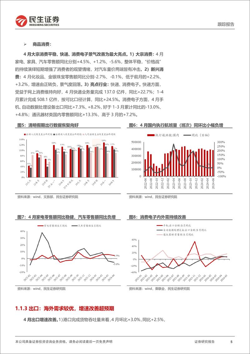 《二季度行业信息回顾与思考：经济弱稳，上游能源与资源品优势凸显-240708-民生证券-22页》 - 第5页预览图