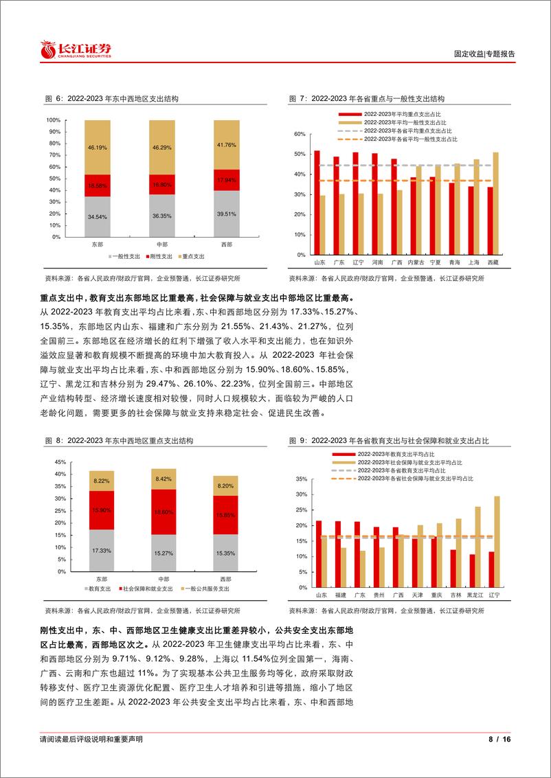 《“财政的底色”系列报告(二)：“透视”地方财政支出结构-241104-长江证券-16页》 - 第8页预览图