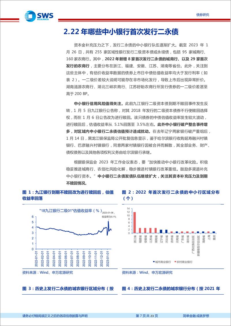 《信用月报2023年第1期：城投监管各区域态度如何？22年哪些中小银行首次发行二永债？-20230129-申万宏源-23页》 - 第8页预览图