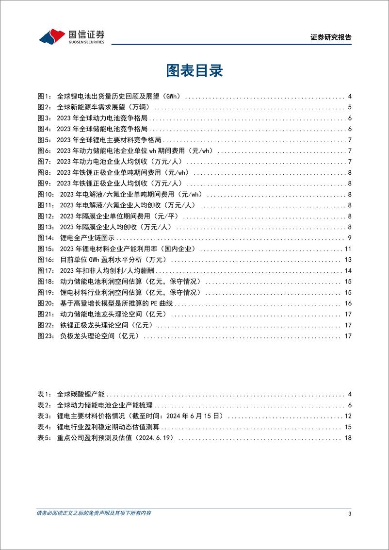 《锂电行业专题：锂电中游价值寻底，从竞争格局视角分析市值成长之路-240620-国信证券-20页》 - 第3页预览图