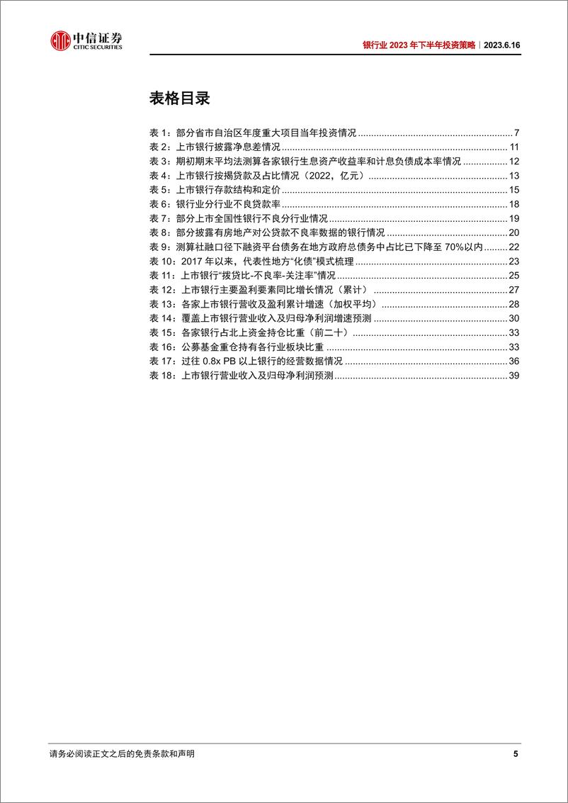 《银行业2023年下半年投资策略：如何配置转型期的银行股？-20230616-中信证券-44页》 - 第6页预览图