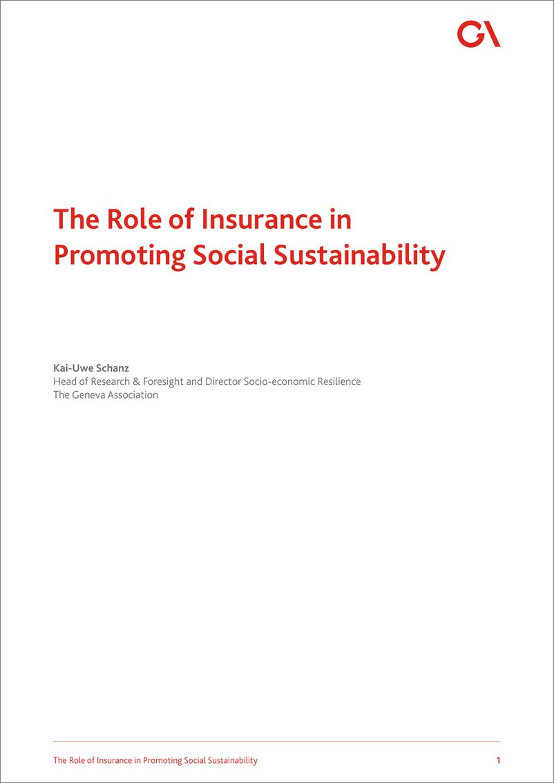 《保险在促进社会可持续发展方面的作用（英文）-日内瓦-48页》 - 第4页预览图