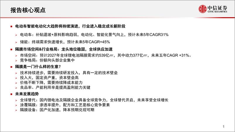 《新能源汽车锂电隔膜行业专题报告从国产替代到全球替代新技术出海带来新动能-23032230页》 - 第2页预览图