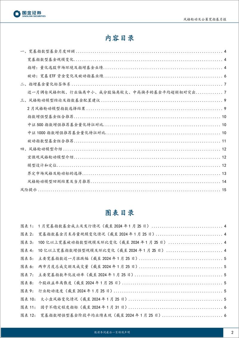 《风格轮动及公募宽指基月报（2024年2月期）：风格回归大盘成长-20240206-国金证券-16页》 - 第2页预览图