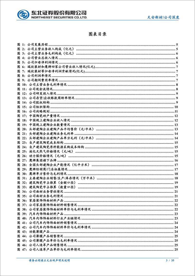 《天安新材(603725)大家居%2b建陶双主线并进，管理红利持续释放-240813-东北证券-35页》 - 第3页预览图