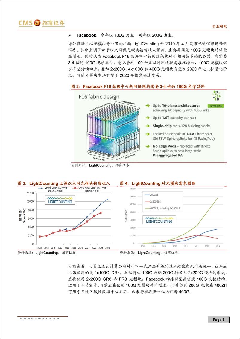 《光通信行业产业链调研总结：光纤光缆行业短期承压，光模块市场景气度有望下半年提升-20190602-招商证券-19页》 - 第7页预览图
