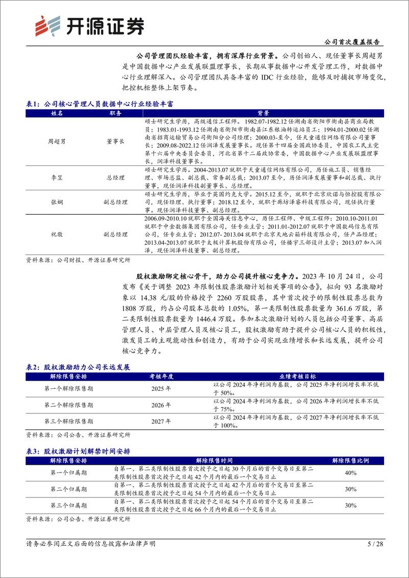 《润泽科技(300442)公司首次覆盖报告：AIDC时代液冷智算中心领军者-241022-开源证券-28页》 - 第5页预览图