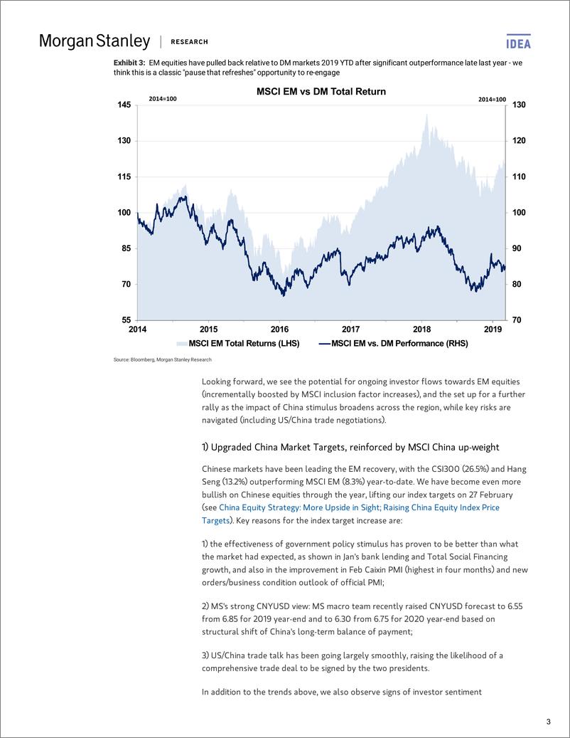 《摩根士丹利-亚太地区-股票策略-上调MSCI新兴市场指数目标值8%到1130-2019.3.10-29页》 - 第4页预览图