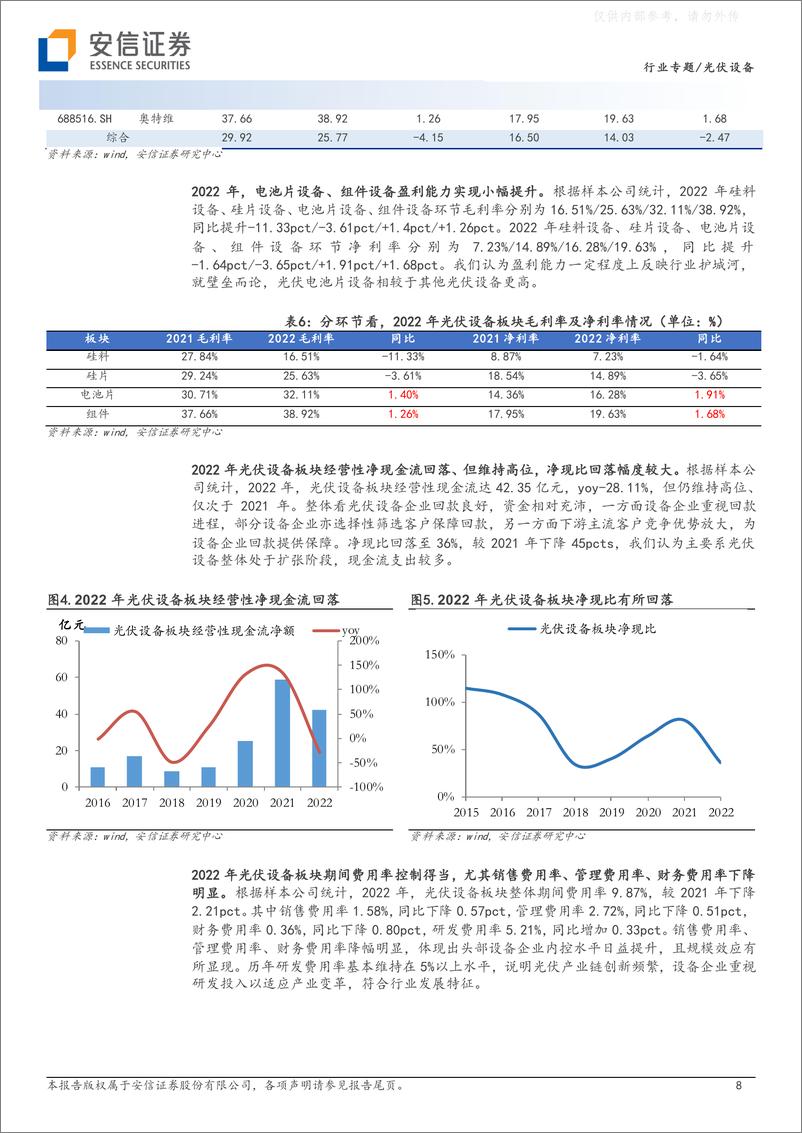 《安信证券-光伏设备行业板块2022年报及2023Q1财报总结：整体进入估值快速消化期，新技术方向报表端延迟反映-230508》 - 第8页预览图