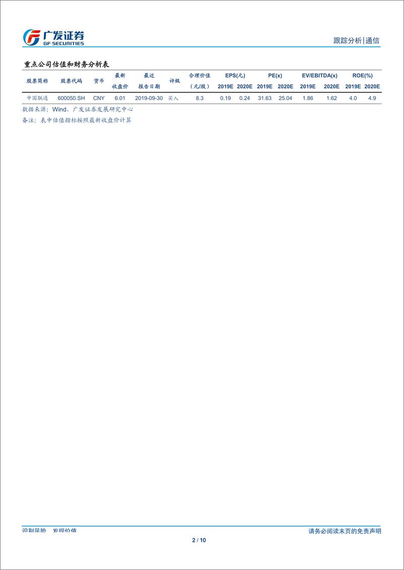 《通信行业：中国移动高管换届，运营商布局持续推进-20191007-广发证券-10页》 - 第3页预览图