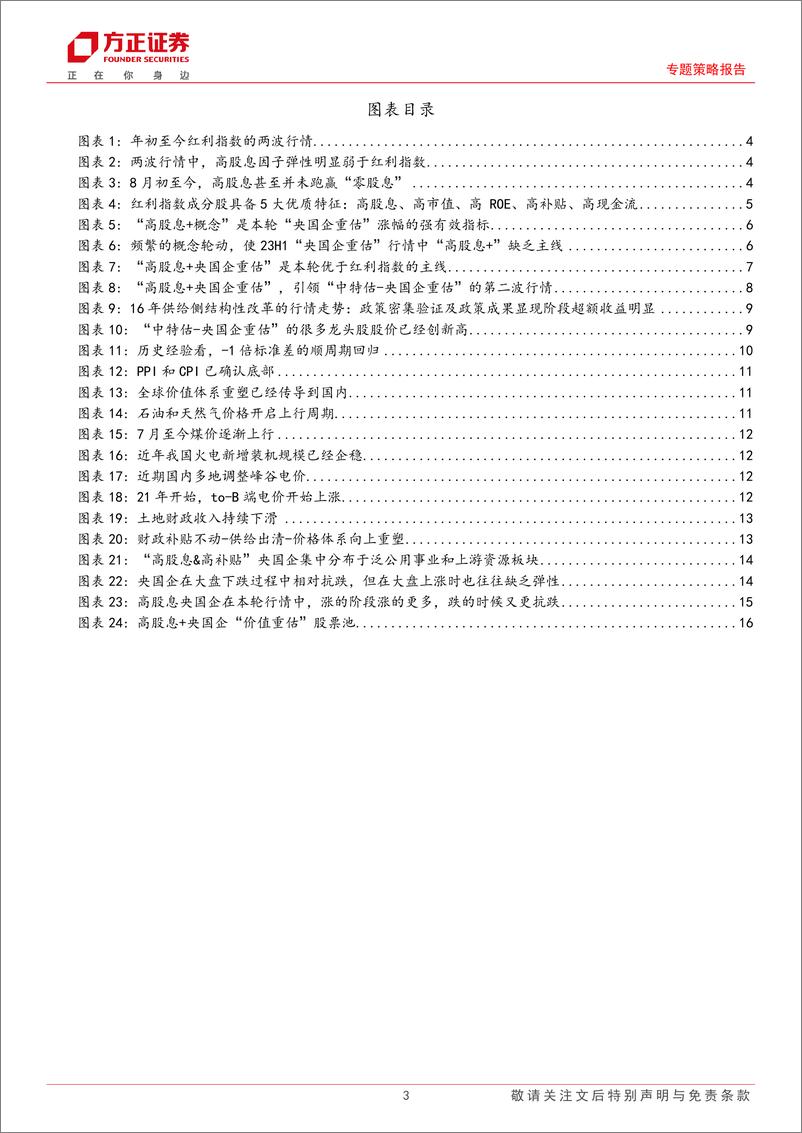 《“大安全当立”系列报告（八）：央国企重估，“高股息+”的新红利主线-20230920-方正证券-17页》 - 第4页预览图