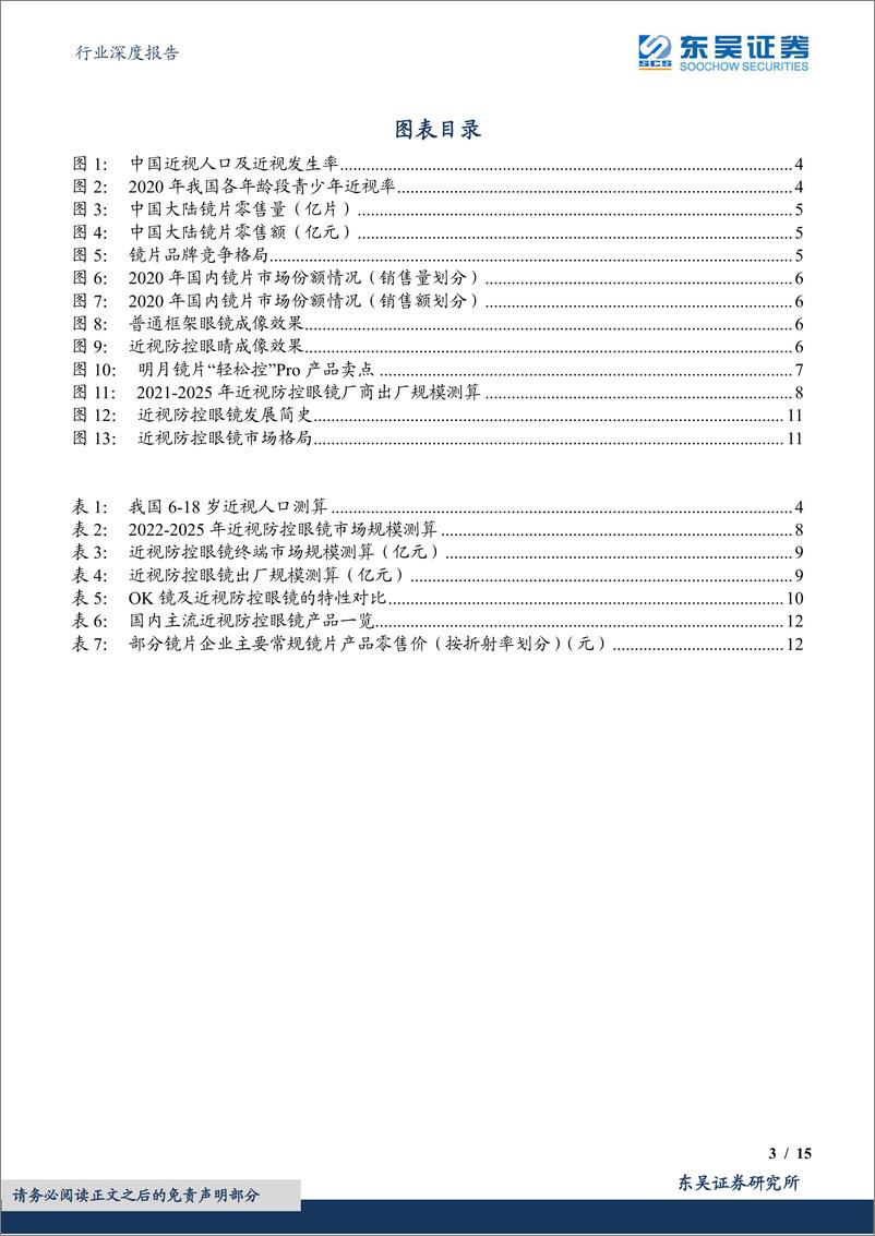 《商贸零售行业深度报告：离焦镜（近视防控镜），消费升级下渗透率持续提升，市场广阔发展迅速-20220610-东吴证券-15页》 - 第4页预览图