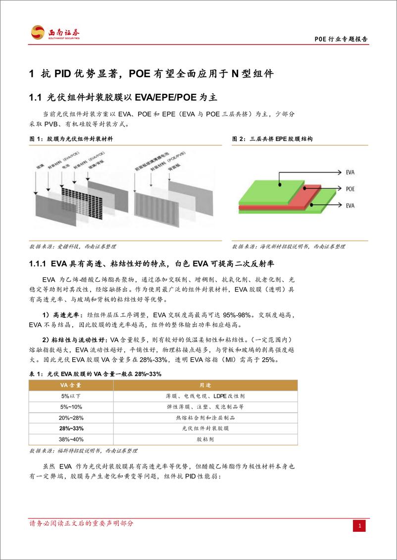 《POE行业专题报告：N型迭代，POE行业开启高成长序幕-20221011-西南证券-25页》 - 第6页预览图