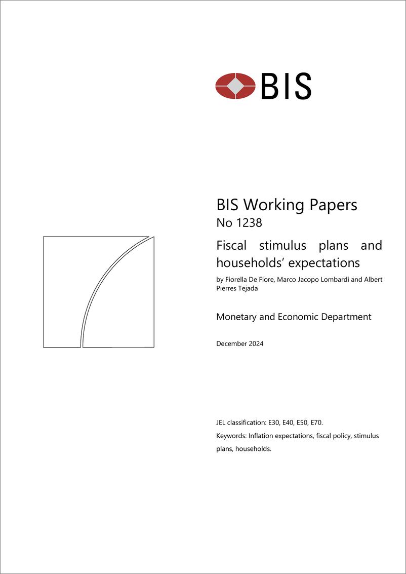 《国际清算银行-财政刺激计划和家庭预期（英）-2024.12-38页》 - 第1页预览图