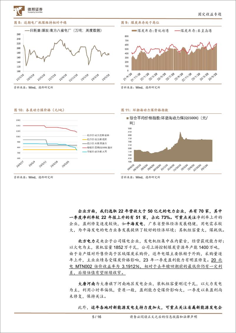 《产业债投资策略系列三：关注火电企业盈利改善带来的机会-20230601-德邦证券-17页》 - 第7页预览图