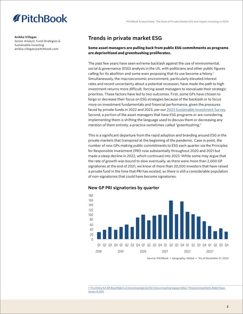 《PitchBook-2024年私人市场ESG和影响力投资状况（英）-2024-14页》 - 第2页预览图