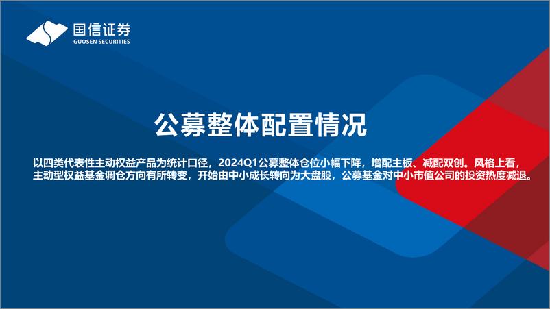 《一季度基金季报深度分析：增配主板、减配医药、资源品投资热度高涨-240425-国信证券-31页》 - 第3页预览图