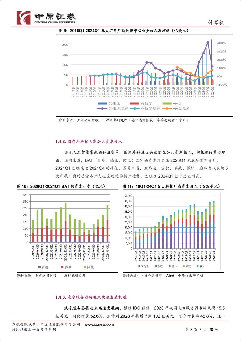 《计算机行业月报：聚焦AI、国产化、IC三大方向-240704-中原证券-20页》 - 第8页预览图