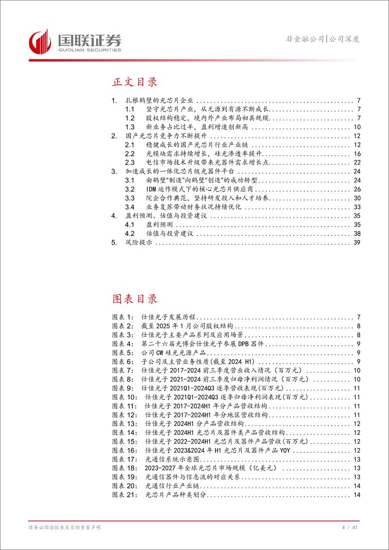 《仕佳光子(688313)硅光时代的芯片级光通信器件平台-250113-国联证券-42页》 - 第5页预览图