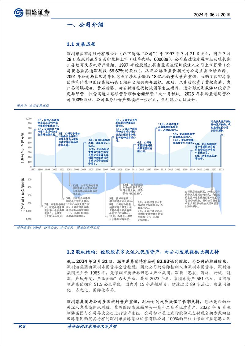 《盐田港(000088)优质港口资产注入，公司发展再添动能-240620-国盛证券-22页》 - 第5页预览图