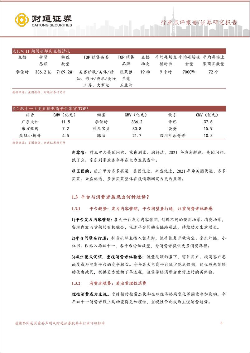 《化妆品：双十一大盘-美妆表现总结-国货崛起，分化持续》 - 第6页预览图