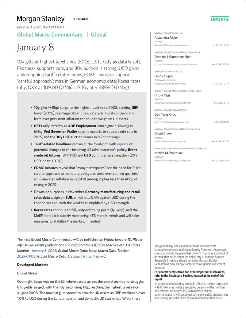 《Morgan Stanley Fixed-Global Macro Commentary January 8-112692009》 - 第1页预览图