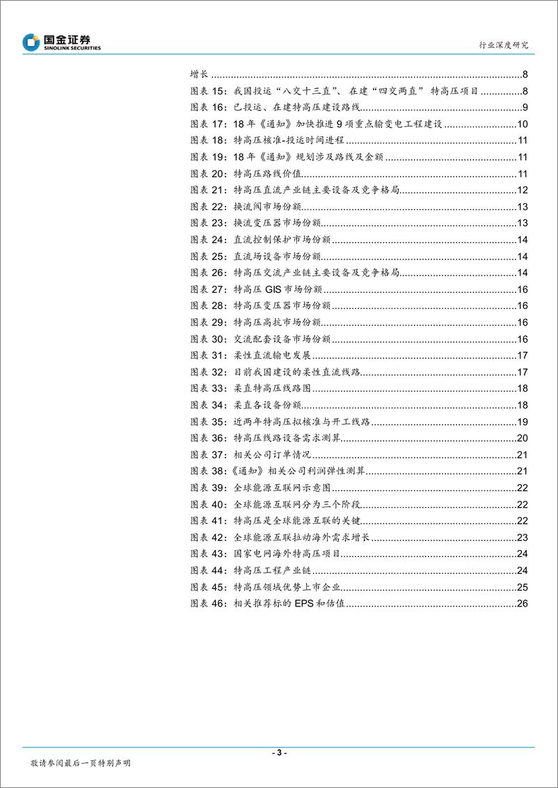 《输配电及控制行业深度研究：电力大动脉大幕重启，特高压龙头业绩反转-20181228-国金证券-29页》 - 第3页预览图