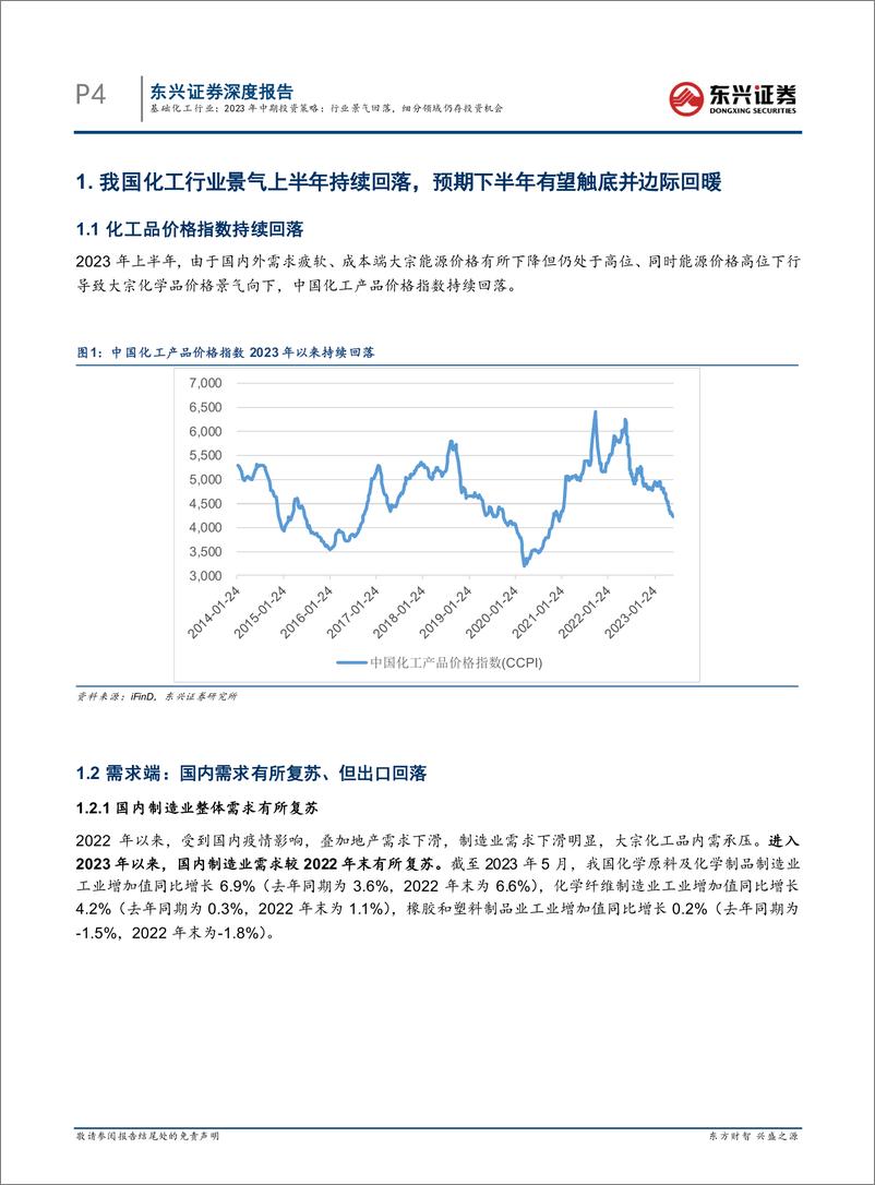 《基础化工行业2023年中期投资策略：行业景气回落，细分领域仍存投资机会-20230704-东兴证券-17页》 - 第5页预览图