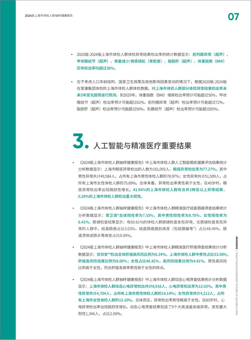《2024上海市体检人群抽样健康报告》 - 第7页预览图