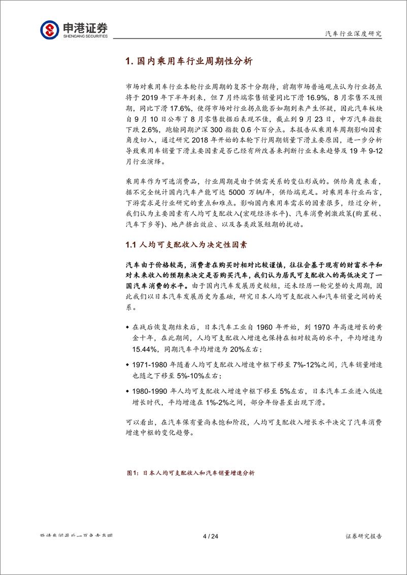 《汽车行业深度报告：乘用车行业Q4会复苏么？-20190925-申港证券-24页》 - 第5页预览图