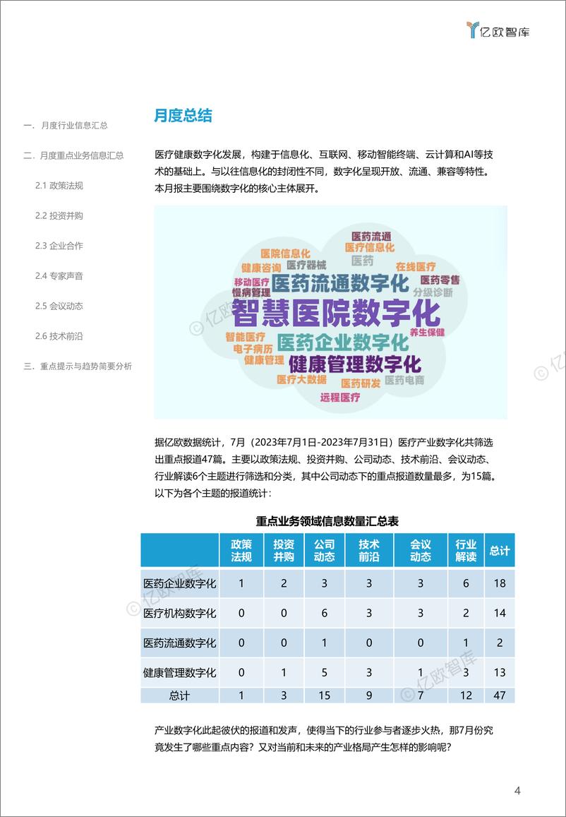 《【亿欧数据】医疗健康产业数字化月报-2023年7月-22页》 - 第5页预览图