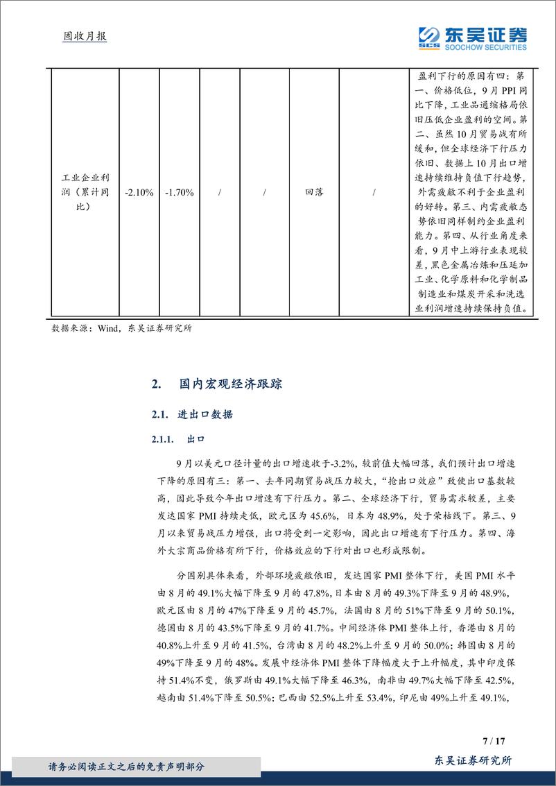 《9月数据回顾月报：内外需求疲敝依旧，猪价推升通胀高企-20191031-东吴证券-17页》 - 第8页预览图