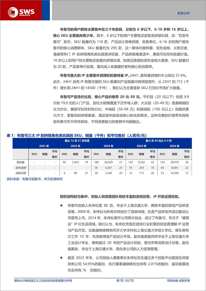 《布鲁可(00325.HK)国内拼搭玩具领军的崛起之路-250109-申万宏源-27页》 - 第7页预览图