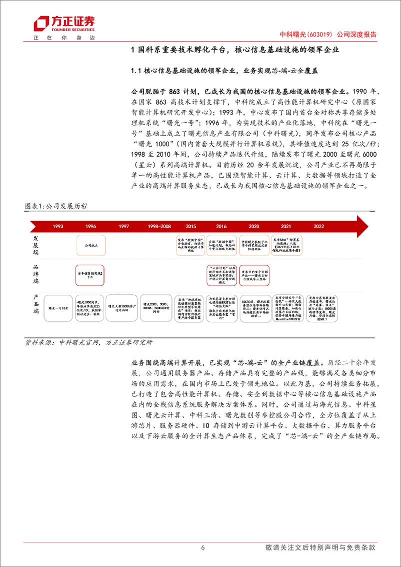 《20231104-方正证券-中科曙光-603019-公司深度报告：AI+信创双轮驱动，三大计算业务齐头并进》 - 第6页预览图