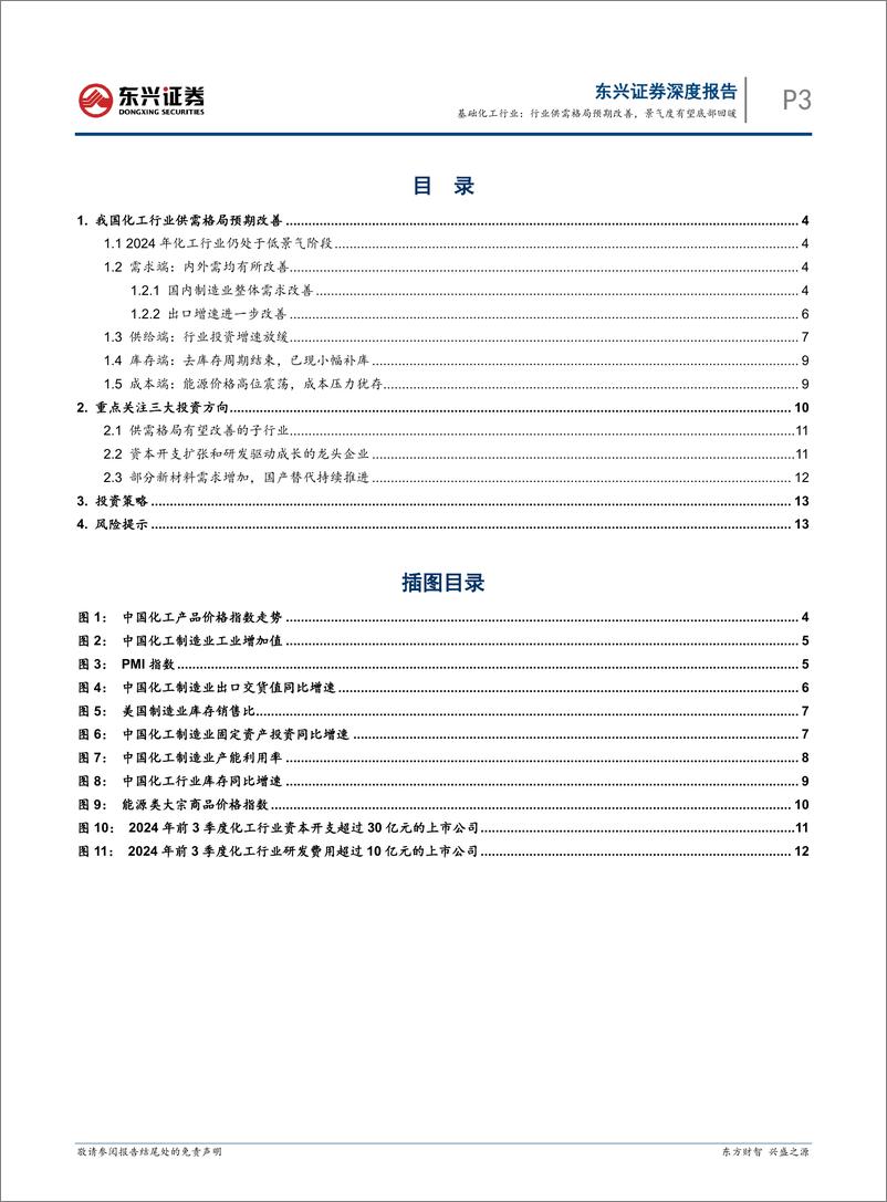 《基础化工行业2025年投资展望：行业供需格局预期改善，景气度有望底部回暖-241225-东兴证券-16页》 - 第3页预览图