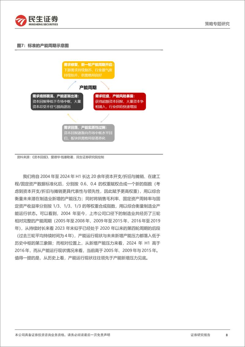 《资本新秩序系列(八)：产能周期，去金融化下的挑战与机遇-240925-民生证券-28页》 - 第8页预览图