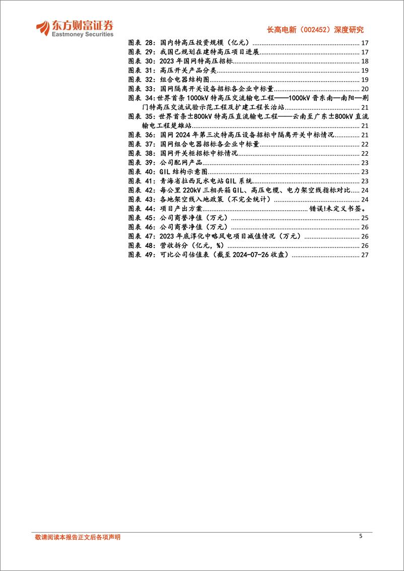 《长高电新(002452)深度研究：输电产品持续拓展，受益电网改造%2b特高压建设提速-240805-东方财富证券-29页》 - 第5页预览图