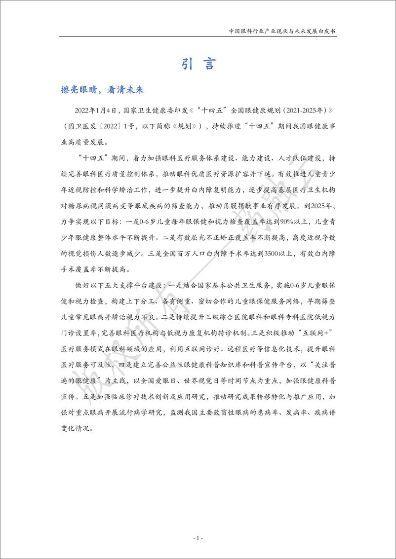 《2022中国眼科行业产业现状与未来发展白皮书》 - 第2页预览图