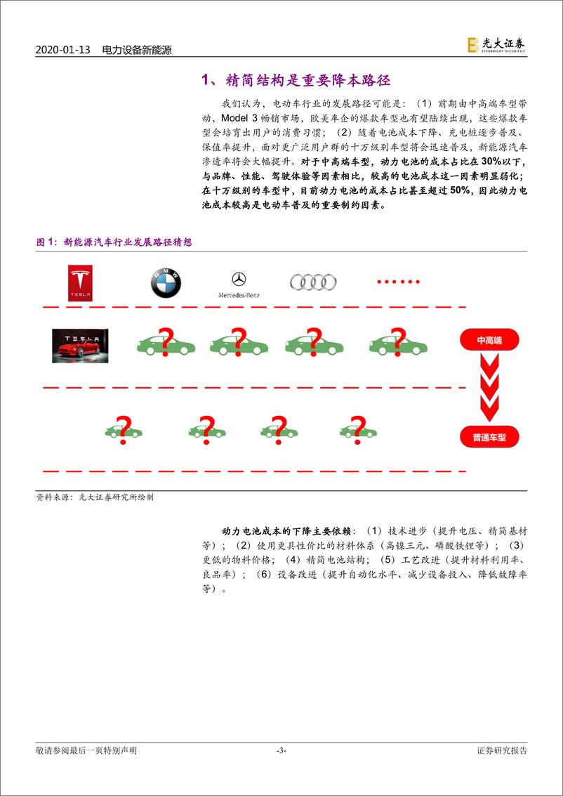 《电力设备新能源行业动力电池成本系列报告之二：降本新方案，“刀片”+CTP-20200113-光大证券-11页》 - 第4页预览图