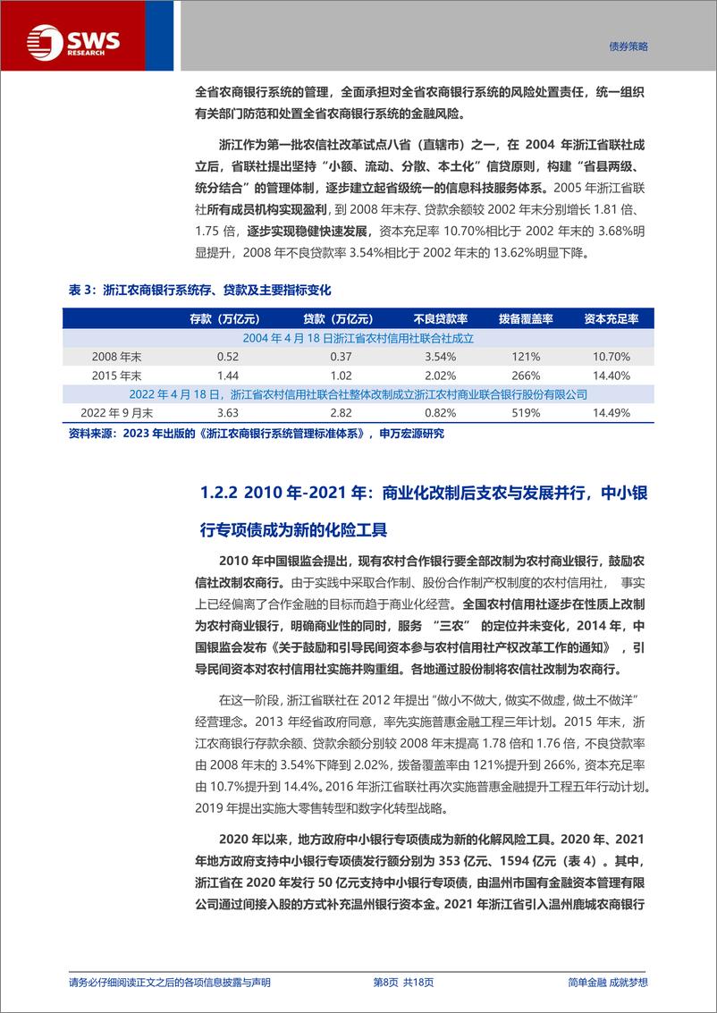 《金融债定价机制系列报告之三：详解浙江农商联合银行模式、浙江农商行金融债-240725-申万宏源-18页》 - 第8页预览图