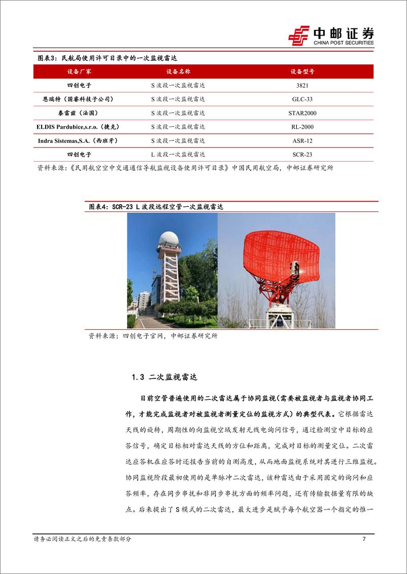 《通信行业深度报告-低空经济专题之四：低空经济航空监视方案研判-240613-中邮证券-20页》 - 第7页预览图