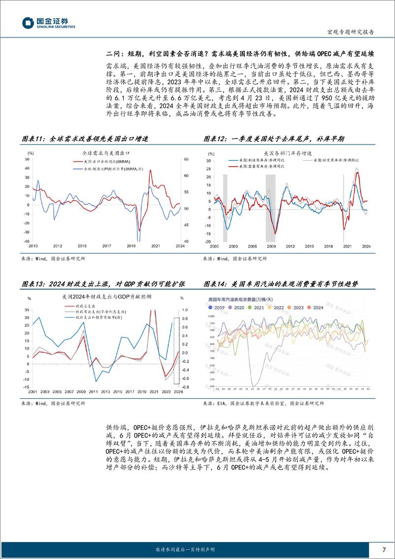 《大类资产周报第26期：原油价格，何时止跌？-240513-国金证券-18页》 - 第7页预览图