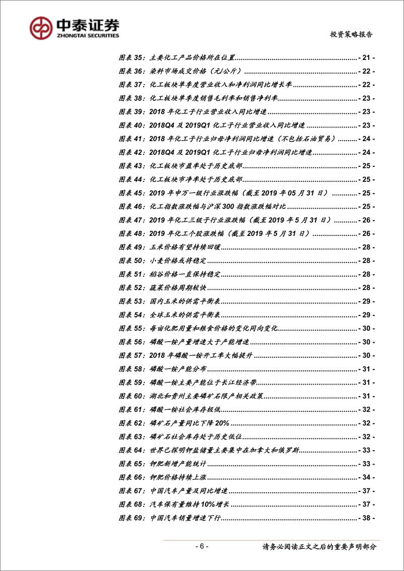 《化工行业2019年中期策略：风雨送春归，飞雪迎春到-20190609-中泰证券-66页》 - 第7页预览图