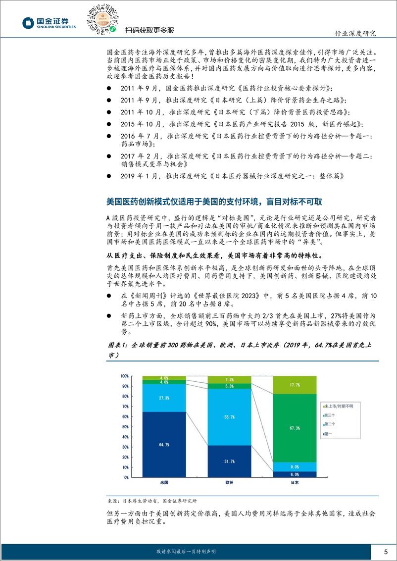 《医药行业深度研究：海外复盘，日本医改控费路线图与医药产业命运思考-20230914-国金证券-38页》 - 第6页预览图