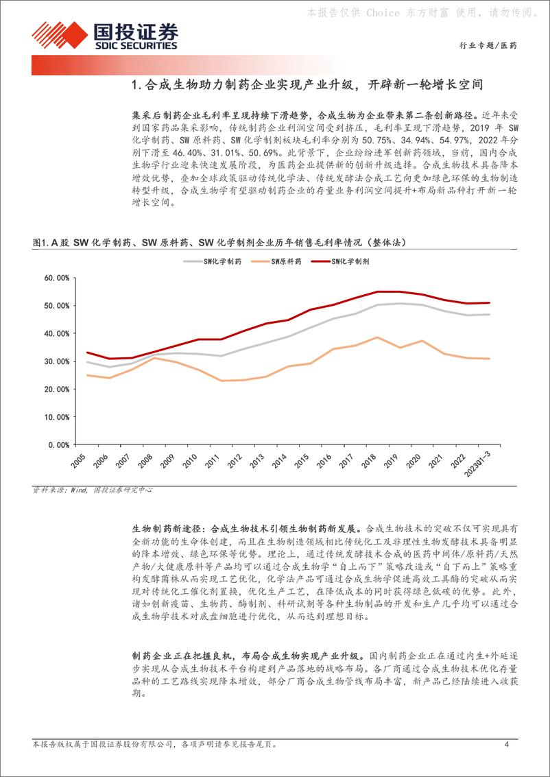 《合成生物学行业专题系列二：生物制造产业升级，医药行业多点开花》 - 第4页预览图