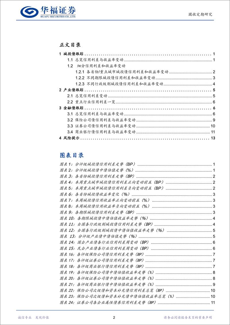 《【华福固收跟踪】城投%26产业%26金融利差与估值周跟踪-240308-华福证券-18页》 - 第2页预览图