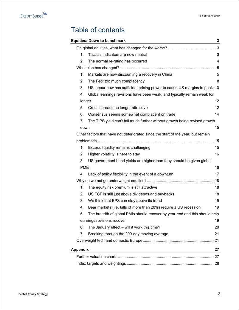 《瑞信-全球-股票策略-全球股市：跌至基准-2019.2.18-32页》 - 第3页预览图