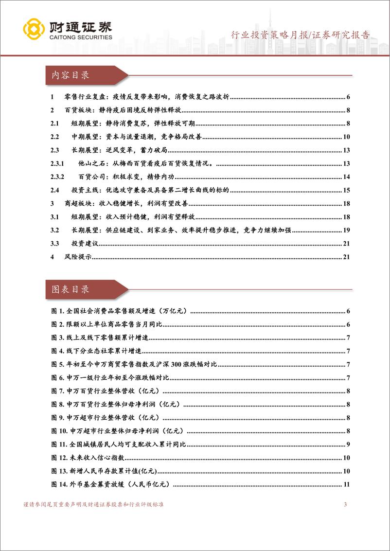 《商贸零售行业线下零售投资策略报告：拨云见日终有时-20221212-财通证券-22页》 - 第4页预览图