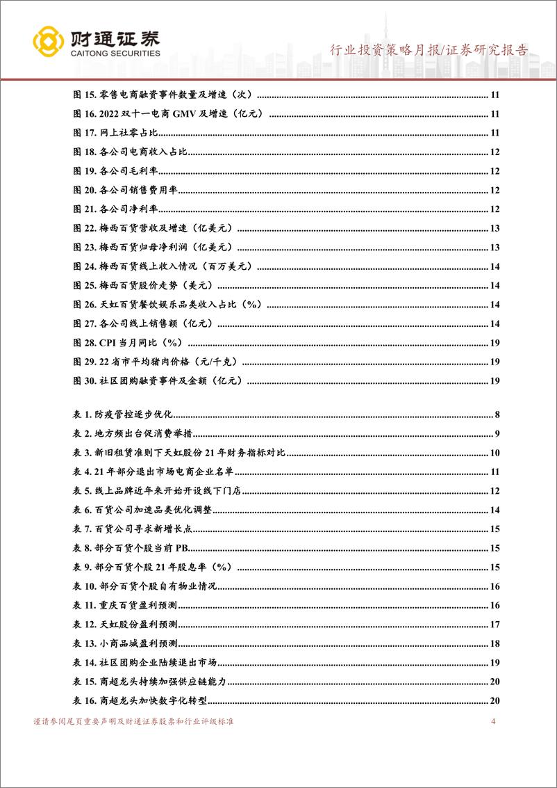 《商贸零售行业线下零售投资策略报告：拨云见日终有时-20221212-财通证券-22页》 - 第5页预览图